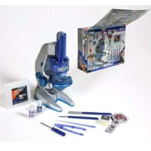 SET MICROSCOPIO 100X 600X 1200X CON LUCI GIOCATTOLO 57 PEZZI - PETIT MICROSCOPE 