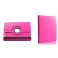 CUSTODIA SIMILPELLE IPAD 5 GIREVOLE 360 GRADI - COLORE FUCSIA
