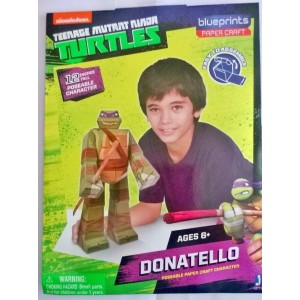 TARTARUGHE NINJA TMNT PAPER CRAFT COSTRUZIONE CARTA PERSONAGGIO DONATELLO 30 CM