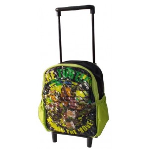 ZAINO MINI TROLLEY ASILO TARTARUGHE NINJA TMNT SCUOLA