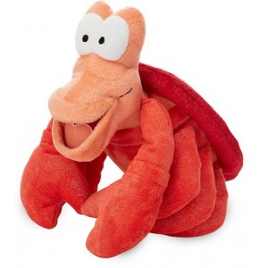 SEBASTIAN GRANCHIO ARIEL SIRENETTA PELUCHE 27 CM ORIGINALE DISNEY STORE