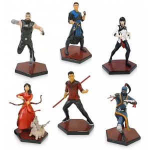 SET 6 PERSONAGGI PVC SHANG CHI E LA LEGGENDA DEI DIECI ANELLI