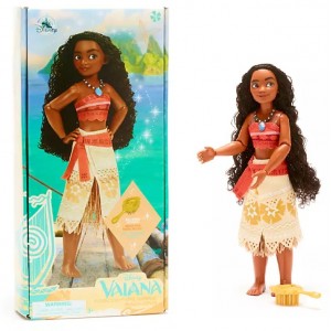VAIANA DISNEY BAMBOLA SNODABILE CON SPAZZOLA ORIGINALE DISNEY