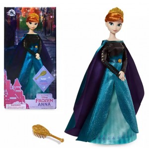 PRINCIPESSE SCINTILLANTI DISNEY FROZEN ANNA CON SPAZZOLA - BAMBOLA SNODABILE ORIGINALE DISNEY