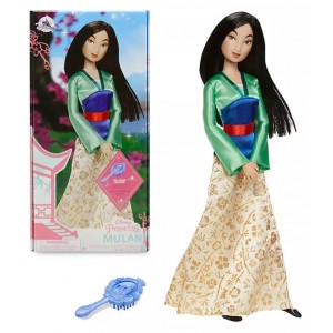 PRINCIPESSE SCINTILLANTI DISNEY MULAN CON SPAZZOLA - BAMBOLA SNODABILE