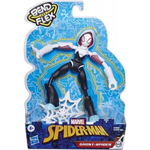GHOST SPIDER PERSONAGGIO FLESSIBILE BEND AND FLEX 15 CM SPIDERMAN