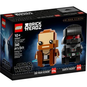 LEGO BRICKHEADZ 40547 OBI-WAN KENOBI E DARTH VADER