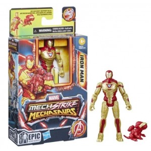 MINI PERSONAGGIO IRON MAN MARVEL MECH STRIKE MECHASAURS