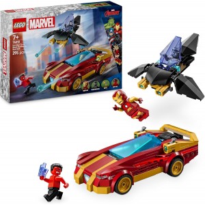 LEGO MARVEL 76310 AUTO DI IRON MAN E BLACK PANTHER CONTRO HULK ROSSO