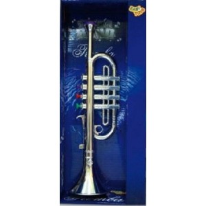 TROMBA CROMATA ARGENTO - STRUMENTO PICCOLA BAND MUSICALE TROMBA CROMATA ARGENTO - STRUMENTO PICCOLA BAND MUSICALE