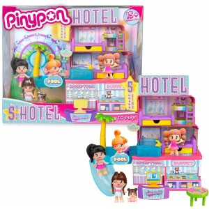 PINYPON HOTEL 5 STELLE CON 2 PERSONAGGI ED ACCESSORI