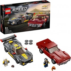 LEGO SPEED CHAMPIONS 76903 CHEVROLET CORVETTE C8.R e 1969 CHEVROLET CORVETTE