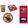 SET COMPLEANNO FESTE SAM IL POMPIERE PIATTI BICCHIERI TOVAGLIOLI TOVAGLIA 