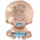 PALLONCINO FOIL BEBE' CELESTE CON CIUCCIO BABY BOY NASCITA BAMBINO